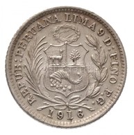 Peru 1916FG 1/2D Ag T:1-
Peru 1916FG 1/2 Dinero Ag C:AU
Krause KM#206.2 - Unclassified
