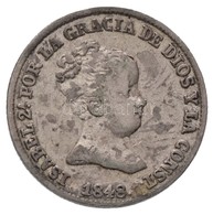 Spanyolország 1848CL 1R Ag 'II. Izabella' (1,33g) T:2
Spain 1848CL 1 Real Ag 'Isabel II' (1,33g) C:XF
Krause KM#518.1 - Unclassified