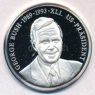 Németország 1991. 'George Bush - Az Amerika Egyesült Államok Elnökei' Jelzett Ag Emlékérem, Tanúsítvánnyal (15g/0.999/35 - Sin Clasificación