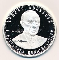 Németország 1997. 'Konrad Adenauer - A Német Szövetségi Köztársaság Kancellárjai' Jelzett Ag Emlékérem, Tanúsítvánnyal ( - Unclassified