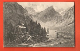 EBG-12 Seealpsee  Alpstein. Linear-Stempel Appenzell 1910 - Appenzell