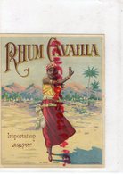 ETIQUETTE RHUM CAVAILLA - Rum