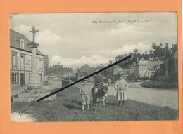 CPA  -   Fontaine Le Dun -  Vue Générale  ( âne  ) - Fontaine Le Dun