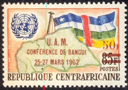 CAR - FLAGS OVPT. BANGUI CONFERENCE - MAPS - **MNH - 1962 - Stamps