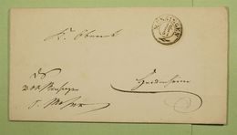 1853 Münsingen Letter Writing In German To ???? Please See The Cancel On Back - Brieven En Documenten