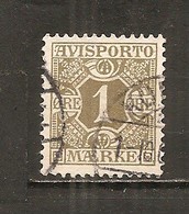 Dinamarca-Denmark Nº Yvert Periódico 1 (usado) (o) - Parcel Post