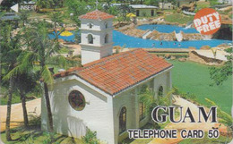 Télécarte Japon / 110-50075 - Site GUAM USA - Eglise ** DUTY FREE ** - Church Japan Phonecard - 47 - Paysages