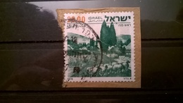 FRANCOBOLLI STAMPS ISRAELE ISRAEL 1978 SU FRAMMENTO PANORAMA - Oblitérés (avec Tabs)