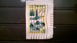 FRANCOBOLLI STAMPS ISRAELE ISRAEL 1962 SU FRAMMENTO 80 ANNI ROSH PINNA - Gebraucht (mit Tabs)