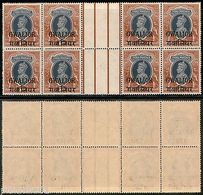 India Gwalior State 1Re KG VI SG 112 / Sc 112 Hori. Gutter BLK/4 MNH Cat �104 - Gwalior