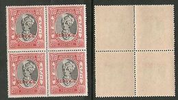 India JAIPUR State 2�As SERVICE SG-O27 Cat�48 BLK/4 MNH - Jaipur