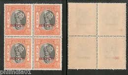 India JAIPUR State �An SERVICE SG-O24 / Sc O23 Cat. �10 BLK/4 MNH - Jaipur