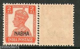 India NABHA KG VI 2As SG 111 / Sc 106 Cat �1.50 MNH Fin - Nabha