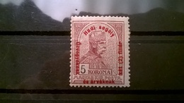 FRANCOBOLLI STAMPS UNGHERIA MAGYAR POSTA 1915 MLH NUOVO KING FRANZ JOSEPH SEGNI DI LINGUELLA HUNGERY - Neufs