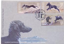 2016. Kyrgyzstan, Salbuurum-Traditional Kyrgyz Hunting, Taigans, Dogs, FDC, Mint/** - Kirghizstan