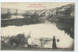 Coussey La Meuse Derriere Le Village Vosges Edition Denne 12001 1935 ? Timbre 1934 Tuberculose Calmette Vaccin Cheval - Coussey