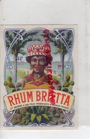 16- COGNAC- ETIQUETTE RHUM BRIETTA- VVE BRIERE & SES FILS - Rum