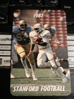 19830) STANFORD FOOTBALL TICHET ? 1981 FORMATO 6 X 9 CIRCA - Autres & Non Classés