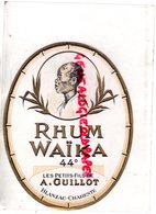 16- BLANZAC- ETIQUETTE RHUM WAIKA -LES PETITS FILS DE A. GUILLOT - Rum