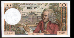 Billet 10 Francs Voltaire, P.2-7-1970, Y.608 - 10 F 1963-1973 ''Voltaire''