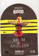 33 - BORDEAUX- ETIQUETTE RHUM BONO-RHUM DES ANTILLES - DISBOR 12 COURS DE LUZE - Rum