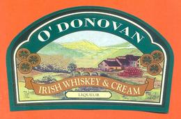 étiquette De Irish Whisky Et Cream O'donovan - 70 Cl - Whisky