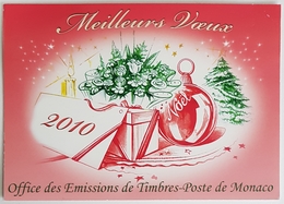 2010 Monaco, Noël, Happy New Year, Monte Carlo - Briefe U. Dokumente