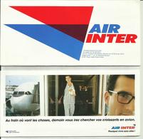 AIR INTER - Pochette Avec Billet De Passage/Bulletin Passager Et Carte D'Accès à Bord - 1993 - BORDEAUX/MARSEILLE - Tickets