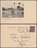 GUINEE 1903 CP De Conakry Vers Lyon Cachet Maritime (5G22568) DC-1195 - Lettres & Documents