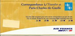 AIR FRANCE - Pochette Correspondance - Tickets