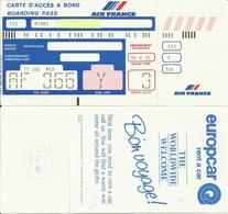 AIR FRANCE - Carte D'Embarquement/Boarding Pass - CAYENNE/MIAMI - 1987 - Boarding Passes