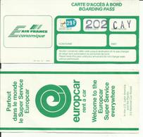 AIR FRANCE - Carte D'Embarquement/Boarding Pass - 1988 - QUITO/CAYENNE - Bordkarten
