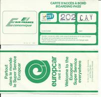 AIR FRANCE - Carte D'Embarquement/Boarding Pass - 1988 - QUITO/CAYENNE - Tarjetas De Embarque