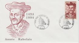 France 1994 Seuilly 37 Année Rabelais - Bolli Commemorativi