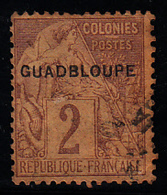 GUADELOUPE - N° 15B " Surcharge GUA DB LOUPE " - Oblitéré. - Used Stamps
