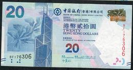 HONG-KONG  P341a 20 DOLLARS 2010 # BF      VF - Hongkong