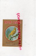 17- MATHA- ETIQUETTE RHUM CANARI - LEOPOLD BRUGEROLLE - Rhum