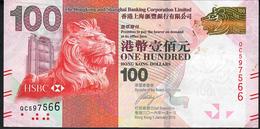 HONG-KONG  P214c 100 DOLLARS 2016   # QC  AU-UNC. - Hong Kong