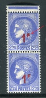 Variété - N° Yvert 487 - 1 Exemplaire Lettre F Pleine Tenant à Normal - Ref V 687 - Unused Stamps