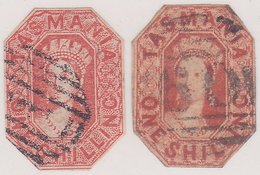 CLASSIC TASMANIA CHALON 1s CUT TO SHAPE FORGERY & GENUINE - Usados