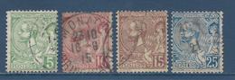 ⭐ Monaco - YT N° 22 à 25 - Oblitéré - 1901 ⭐ - Used Stamps