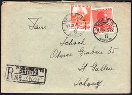 Romania Bucuresti Bucharest 1939 / Princ Mihai, King Carol II / R Letter / Sent To St Gallen Switzerland - Brieven En Documenten