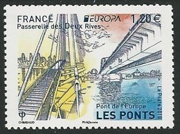 FRANCIA/  FRANCE/ FRANKREICH - EUROPA 2018 -TEMA ANUAL - "PUENTES.- BRIDGES - BRÜCKEN - PONTS" - SERIE 1 V. - 2018