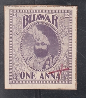 BIJAWAR  State  1A  Revenue  Type 20  #  16197  D  India Inde Indien Revenue Fiscaux - Bijawar