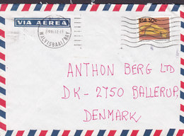 South Africa Via Aerea WALVISBAAI / BAY 1986 Cover Brief BALLERUP Denmark Gold Bars Goldbarren Stamp - Brieven En Documenten