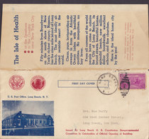 United States Ersttags Brief FDC Cover LONG BEACH 1937 Constitution - 1851-1940