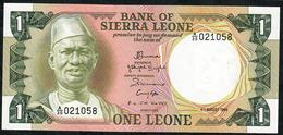 SIERRA LEONE P5e 1 LEONE 1984   # A/35    UNC. - Sierra Leone