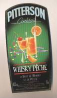 Etiquette De   Whisky Pêche  -  Pitterson  - - Whisky