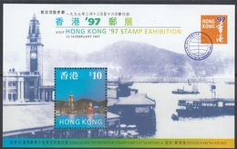 Hong Kong 1997 - Definitive Stamp Miniature Sheet: Hong Kong Harbour - Mi Block 47 (802 X) ** MNH - Blocks & Sheetlets