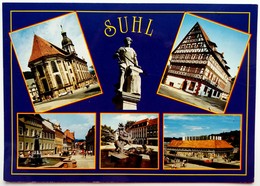 #424  Views Of Suhl - Thuringia GERMANY - Used Postcard 1996 - Suhl